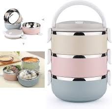 Stainless Steel Thermal Insulated Lunch Box (3 Tier)